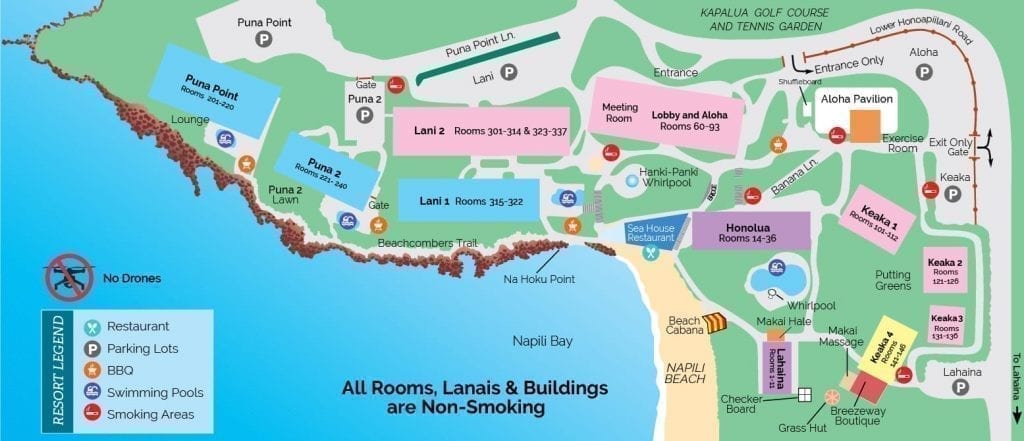 Property Map and Weekly Activities | Napili Kai Beach Resort | Lahaina ...